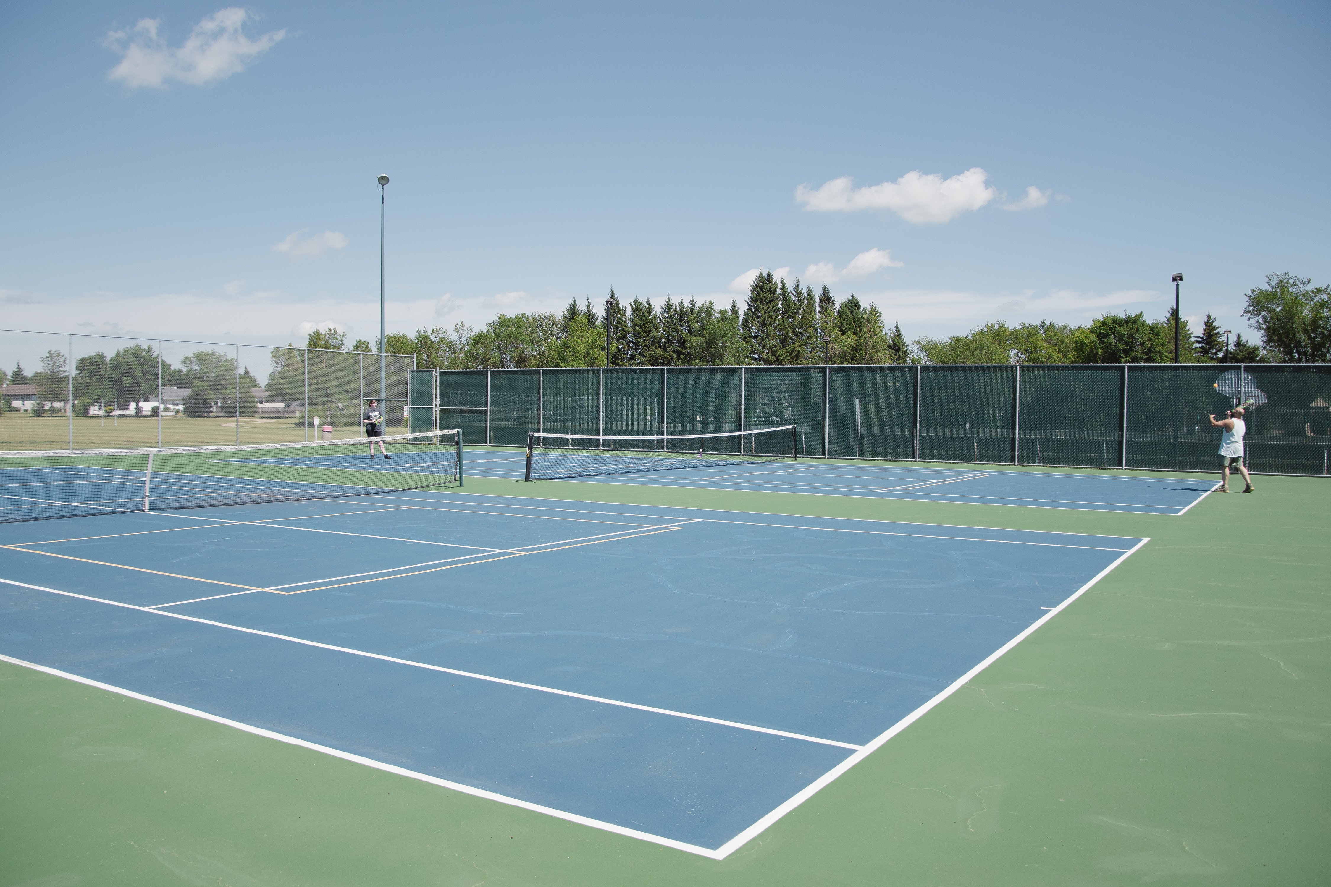 Tennis courts at Heritage Heights Park